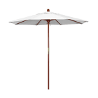 Commercial Grade Hardwood Frame Umbrella - Natural