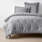Classic Smooth Rayon Made From Bamboo Sateen Comforter - Pebble Gray, Twin