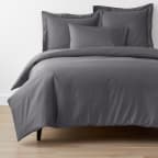 Classic Smooth Wrinkle-Free Sateen Bed Duvet Cover - Stone Gray, Twin