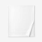 Classic Smooth Wrinkle-Free Sateen Flat Bed Sheet - White, Twin