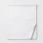 Classic Smooth Sateen Flat Bed Sheet - White, Twin