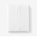 Luxe Ultra-Cozy Cotton Flannel Fitted Bed Sheet - White, Twin