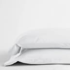 Classic Smooth Sateen Solid Pillowcases - White, Standard