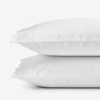 Dot Premium Smooth Supima® Cotton Sateen Pillowcases - White, King