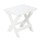 Adirondack Folding Side Table - White