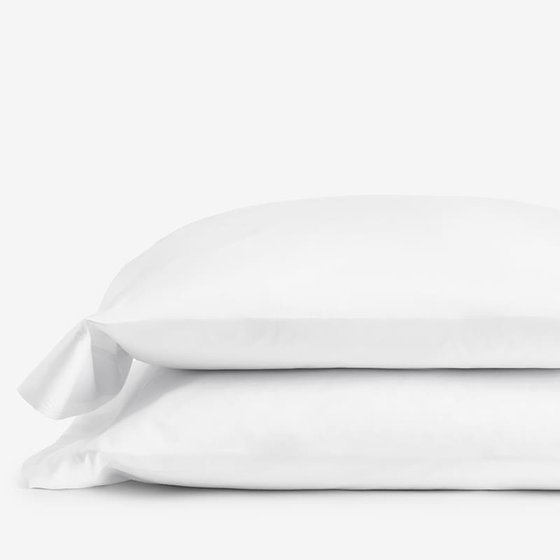 Neck Support Memory Foam Pillow - White, Knit, Tencel Lyocell | The Company Store