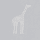 The Company Store x Wallshoppe Wallpaper Swatch - Giraffe Play Gray