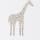 The Company Store x Wallshoppe Wallpaper Swatch - Giraffe Play Beige