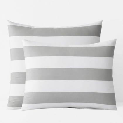 Company Essentials™ Awning Stripe Sham - Gray/White