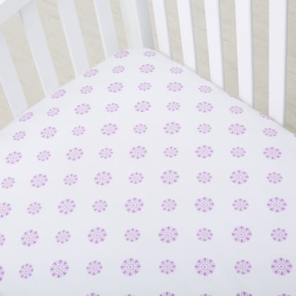 Ellie Dot Company Essentials Cotton Percale Fitted Crib Sheet