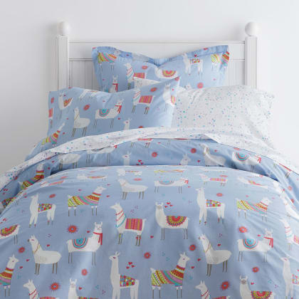 Company Kids™ Lovely Llamas Cotton Percale Duvet Cover