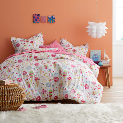 Company Kids™ Sweet Treats Cotton Percale Duvet Cover