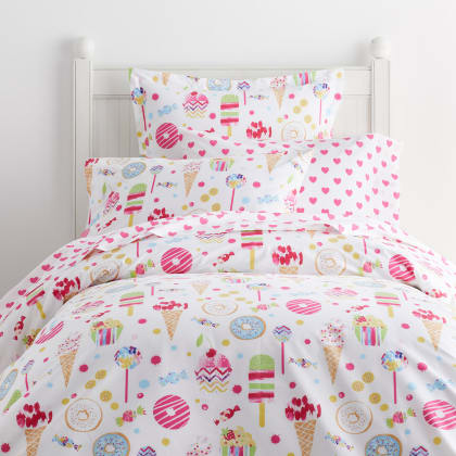 Company Kids™ Sweet Treats Cotton Percale Duvet Cover