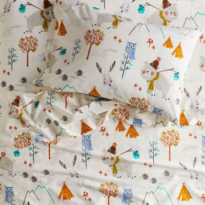 Company Kids™ Forest Campers Organic Cotton Percale Sheet Set
