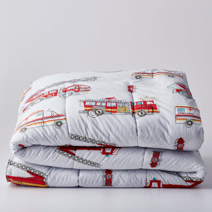 Company Kids™ Firetrucks Organic Cotton Percale Comforter