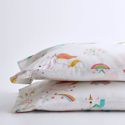 Company Kids™ Playful Unicorn Organic Cotton Percale Pillowcases - Multi