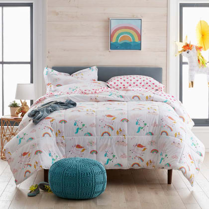Company Kids™ Playful Unicorn Organic Cotton Percale Comforter