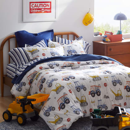 Company Kids™ Construction Zone Organic Cotton Percale Duvet Cover Set