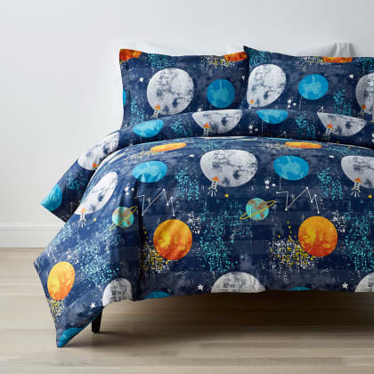 Company Kids™ Space Travel Organic Cotton Percale Duvet Cover
