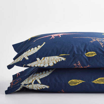Company Kids™ Skeleton Dino Organic Cotton Percale Pillowcases