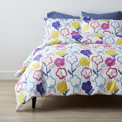 Company Kids™ Flower Power Organic Cotton Percale Duvet Cover