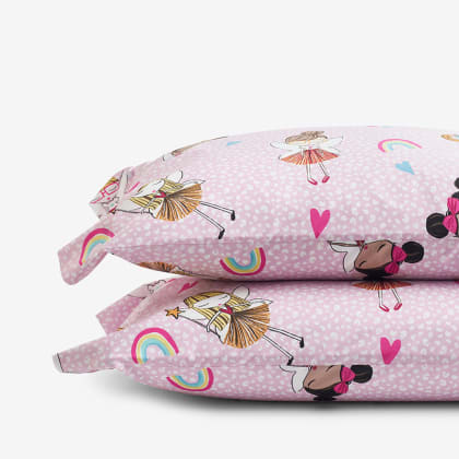 Company Kids™ Fairy Ballerina Organic Cotton Percale Pillowcases - Multi