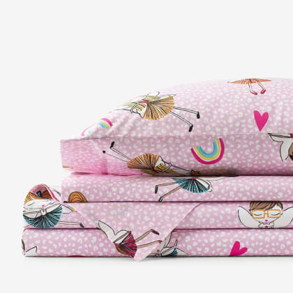 Company Kids™ Fairy Ballerina Organic Cotton Percale Sheet Set