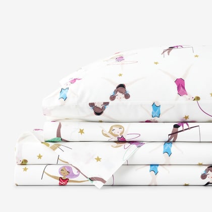 Company Kids™ Little Gymnasts Organic Cotton Percale Sheet Set