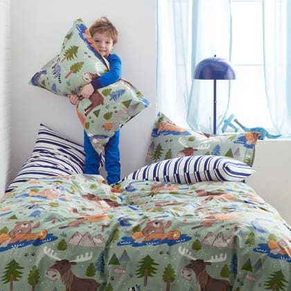 Company Kids™ Wilderness Camp Organic Cotton Percale Duvet Cover Set - Multi