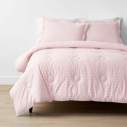 Company Kids™ Gingham Organic Cotton Percale Comforter Set