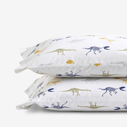 Company Kids™ Dinosaur Fossils Organic Cotton Percale Pillowcases - Multi