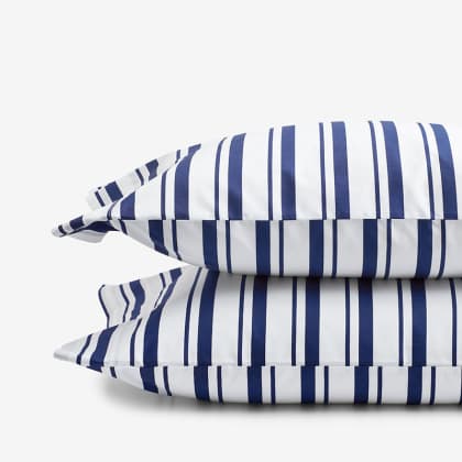 Company Kids™ Stripe Organic Cotton Percale Pillowcases - Blue