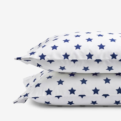 Company Kids™ Stars Organic Cotton Percale Pillowcases - Blue