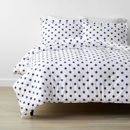Company Kids™ Stars Organic Cotton Percale Comforter Set - Blue
