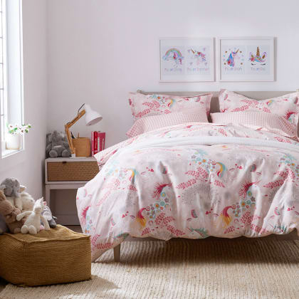 Company Kids™ Fancy Unicorns Organic Cotton Percale Sheet Set