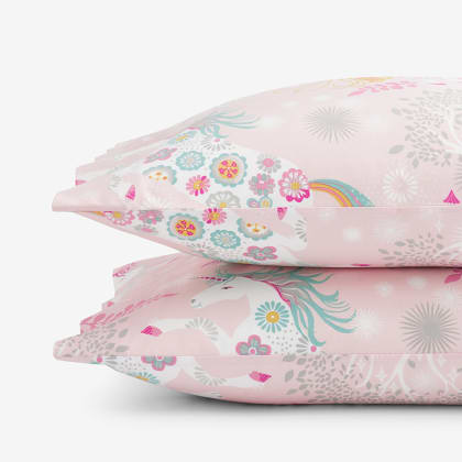 Company Kids™ Fancy Unicorns Organic Cotton Percale Pillowcases