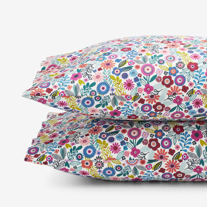 Company Kids™ Joyful Mini Flower Organic Cotton Percale Pillowcases
