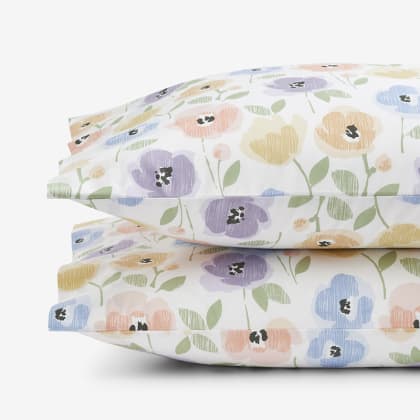Company Kids™ Pastel Poppies Organic Cotton Percale Pillowcases