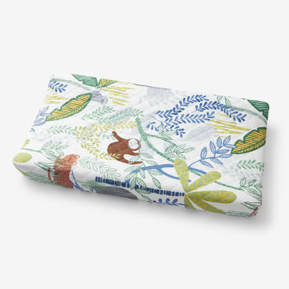 Company Kids™ Jungle Organic Cotton Percale Quilted Changing Pad Cover
