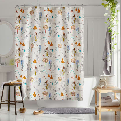 Company Kids™ Forest Campers Organic Cotton Percale Shower Curtain