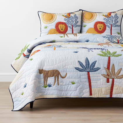 Company Kids™ Jungle Animals Handcrafted Cotton Quilt