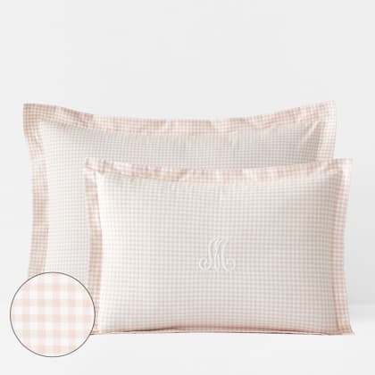 Company Kids™ Ditsy Gingham Organic Cotton Percale Sham - Pink