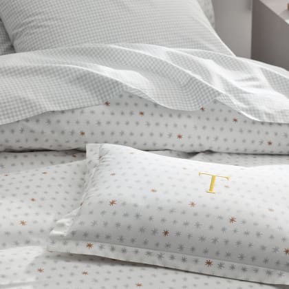 Company Kids™ Ditsy Star Organic Cotton Percale Comforter Set - Gray