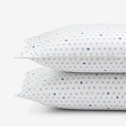 Company Kids™ Ditsy Star Organic Cotton Percale Pillowcases - Gray