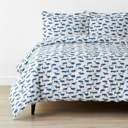 Company Kids™ Whale School Organic Cotton Percale Comforter Set