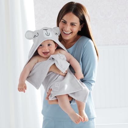 Baby Character Hooded Towel - Bear