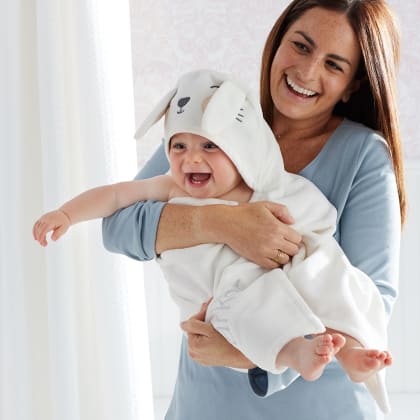 Baby Character Hooded Towel - Bunny