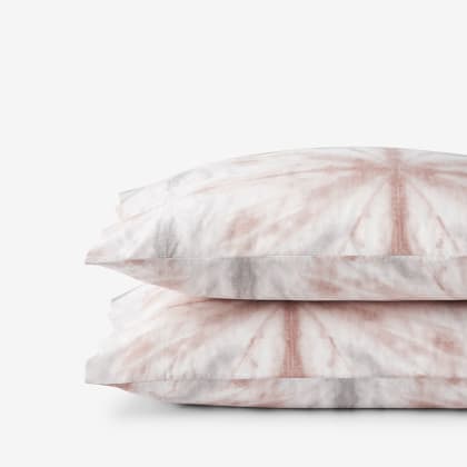 Cstudio Home Tie-Dye Organic Cotton Percale Pillowcases