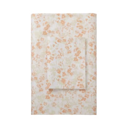 Shadow Floral Cotton Sateen Fitted Sheet