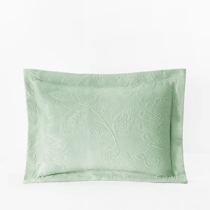 Putnam Cotton Matelassé Pillow Cover - Palm